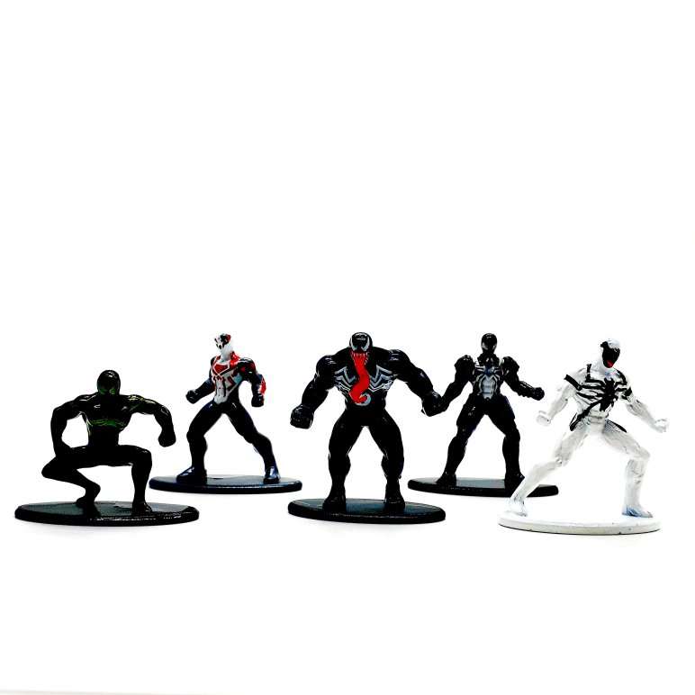 MARVEL SPIDERMAN JADA TOYS 5 DIE CAST FIGURINES