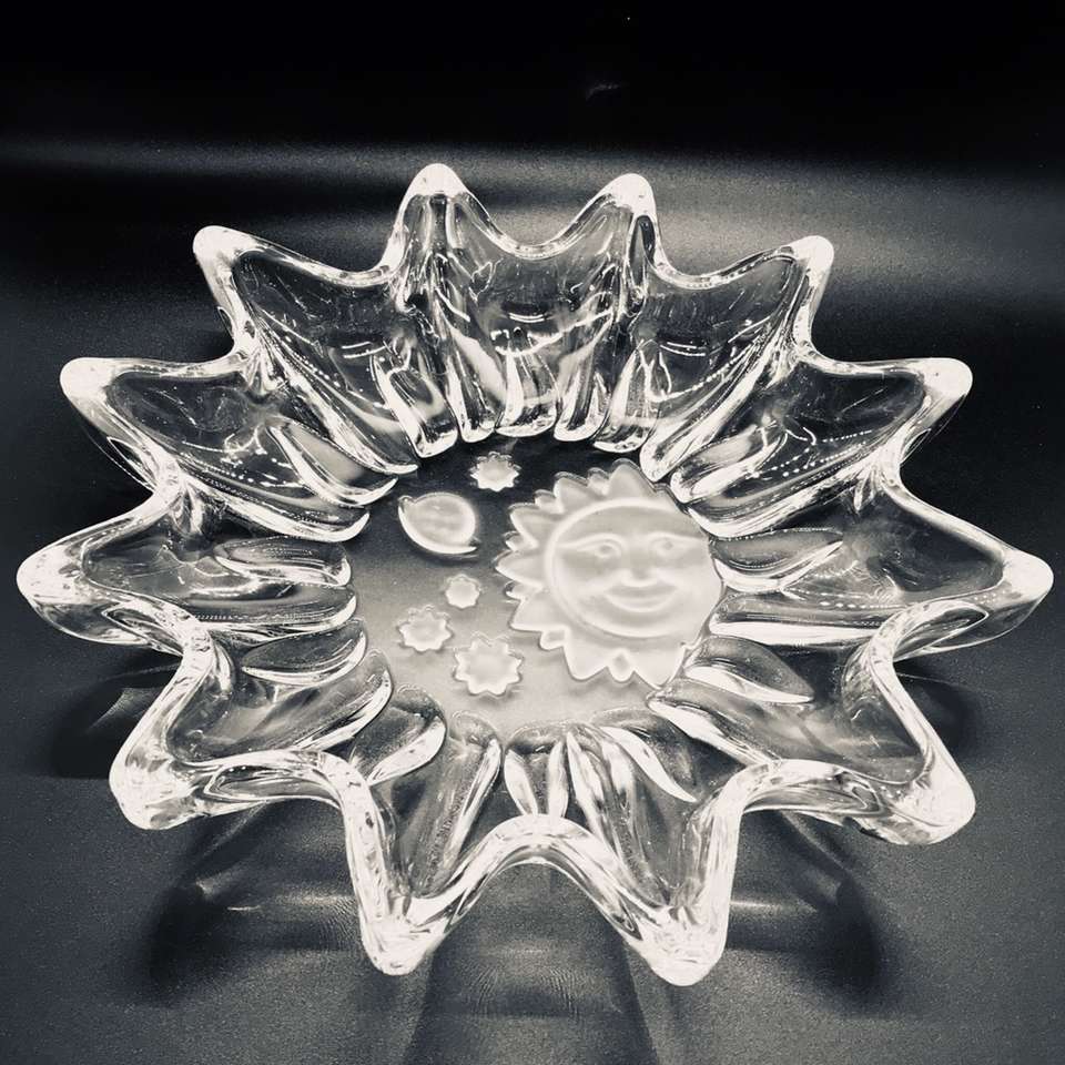 STUDIO NOVA “HEAVENS GATE” FROSTED CRYSTAL DISH