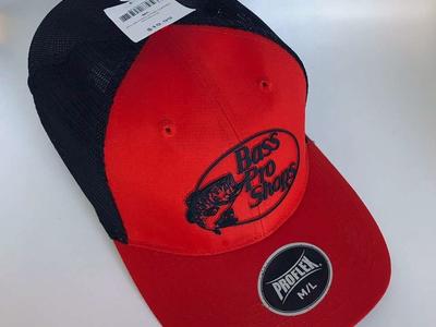BASS PRO SHOP HAT PRO-FLEX MESH BACK HAT M/L NWT