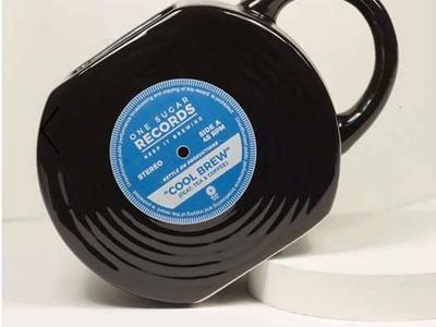 VINYL RECORD CERAMIC MUGS NEW IN BOX