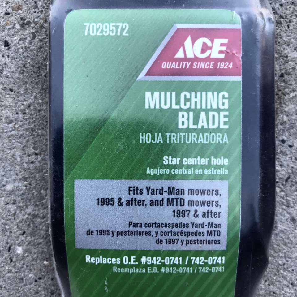 21" Mulching Blade 942-0741 And 742-0741