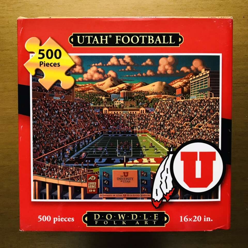 UNIVERSITY OF UTAH UTAH UTES FOOTBALL PUZZLE