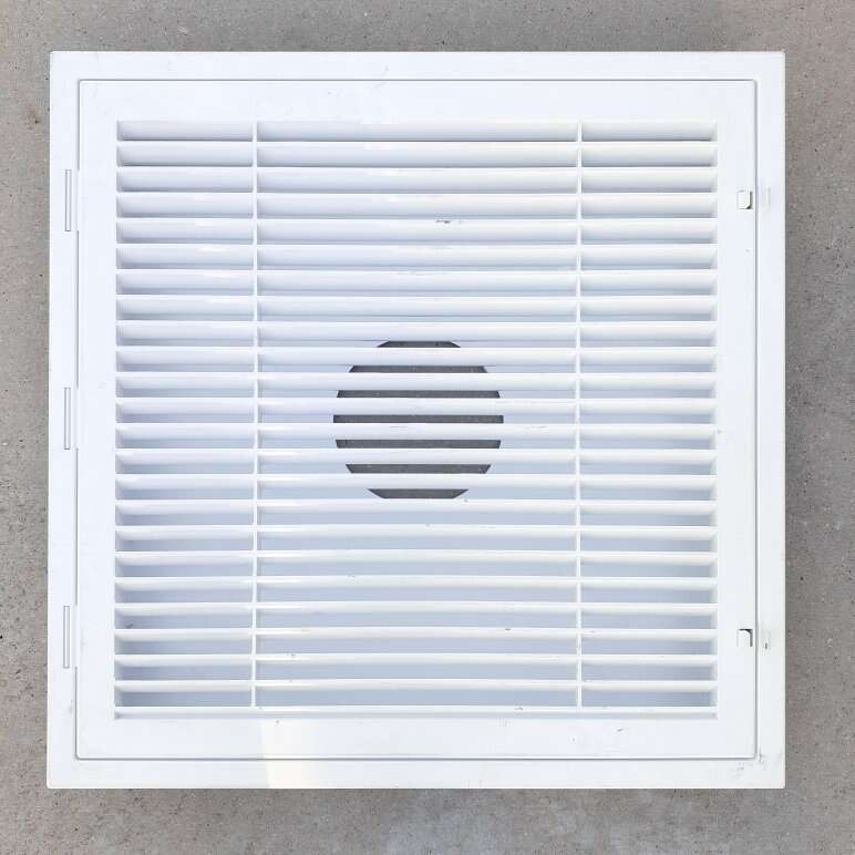 QUICK CONNECT WHITE PLASTIC LOUVER RETURN LAY IN
