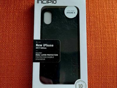 NIB INCIPIO IPHONE X PHONE CASE BLACK 2017 EDITION