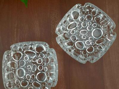 MID CENTURY MODERN BLENKO PEBBLE GLASS ASHTRAY