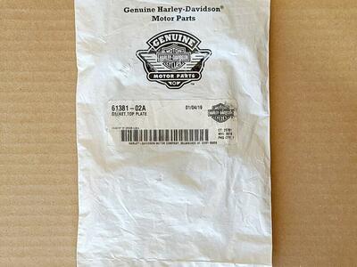 NEW HARLEY DAVIDSON GASKET TOP PLATE 61381-02A