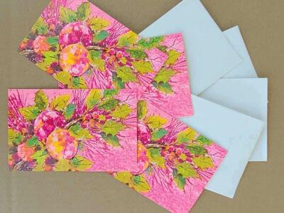 Vintage Christmas Cards 1960's KAYCREST Qty: 4