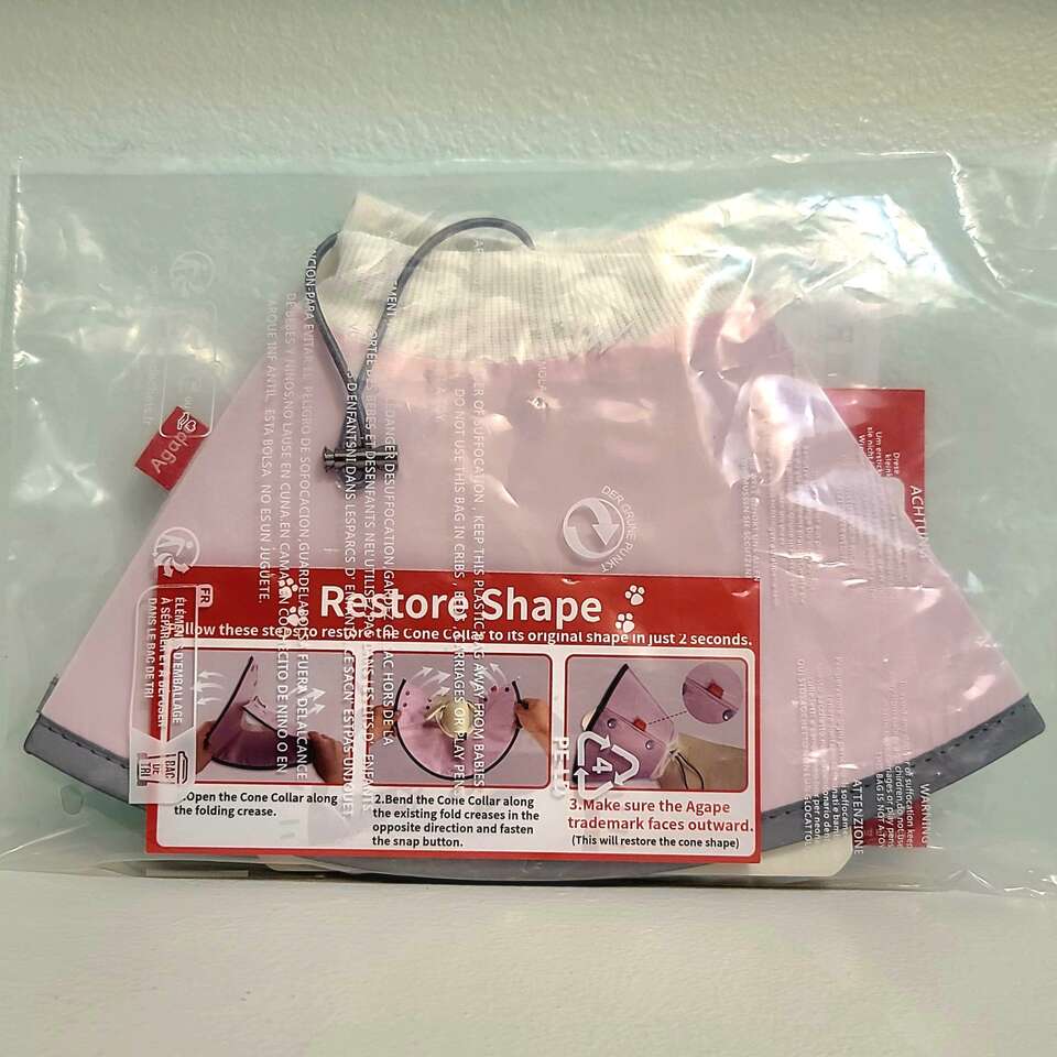 Soft Dog Cone X Small / Small Adjustable Pink Gray