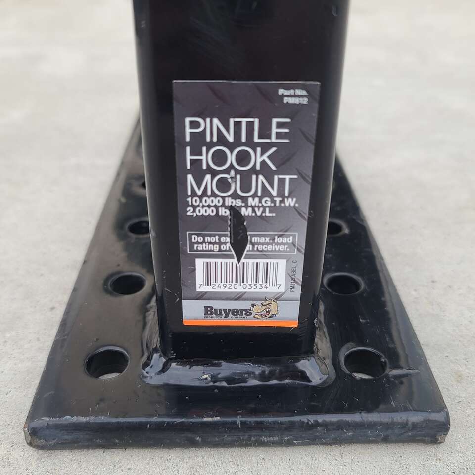 Buyers Pintle Hook Mount 6 Position 12.25 Shank