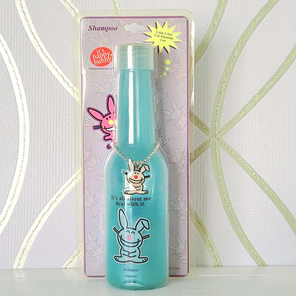 It's Happy Bunny Shampoo and Charm Jim Benton NEW