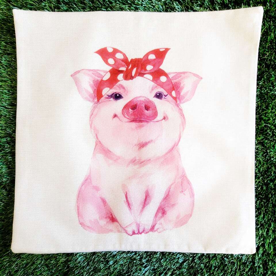 Cute Little Pink Pig Pillow Covers  BRAND NEW