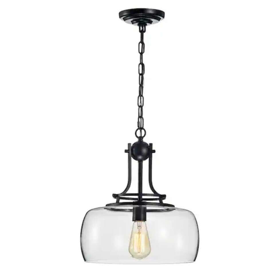 Warehouse Of Tiffany Black Pendant Chandelier ~NEW