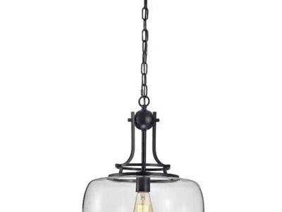 Warehouse Of Tiffany Black Pendant Chandelier ~NEW