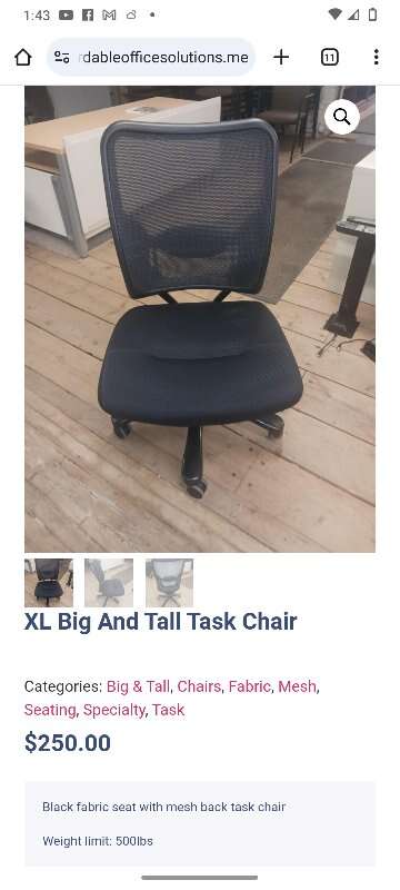 XL office chair.