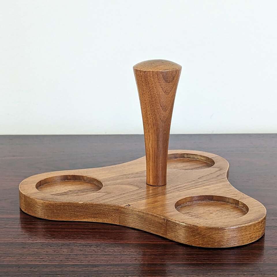 Teak tray without bowls