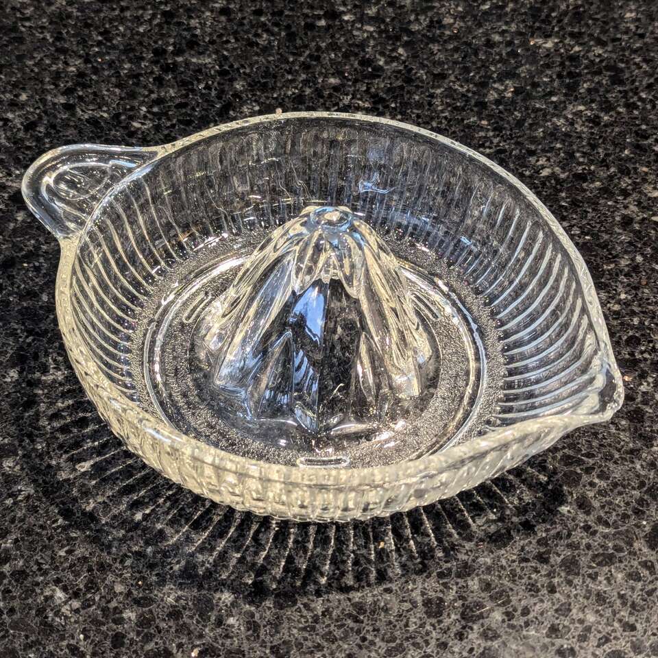 Vintage glass juicer
