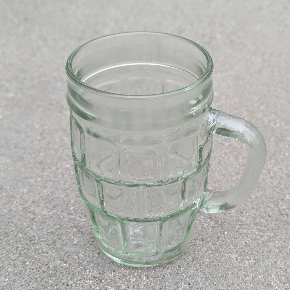 One Green Glass Barrel Mug