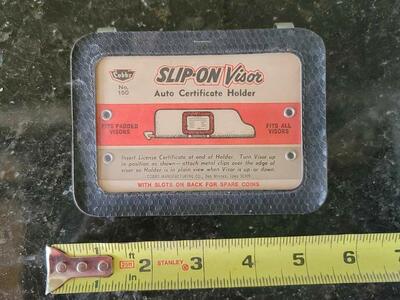 Vintage visor organizer