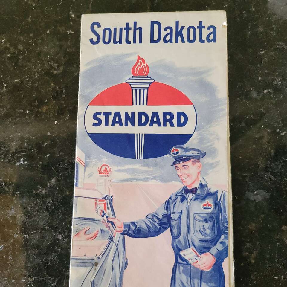 Vintage map Standard Oil