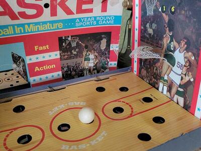 Vintage basketball game 1970