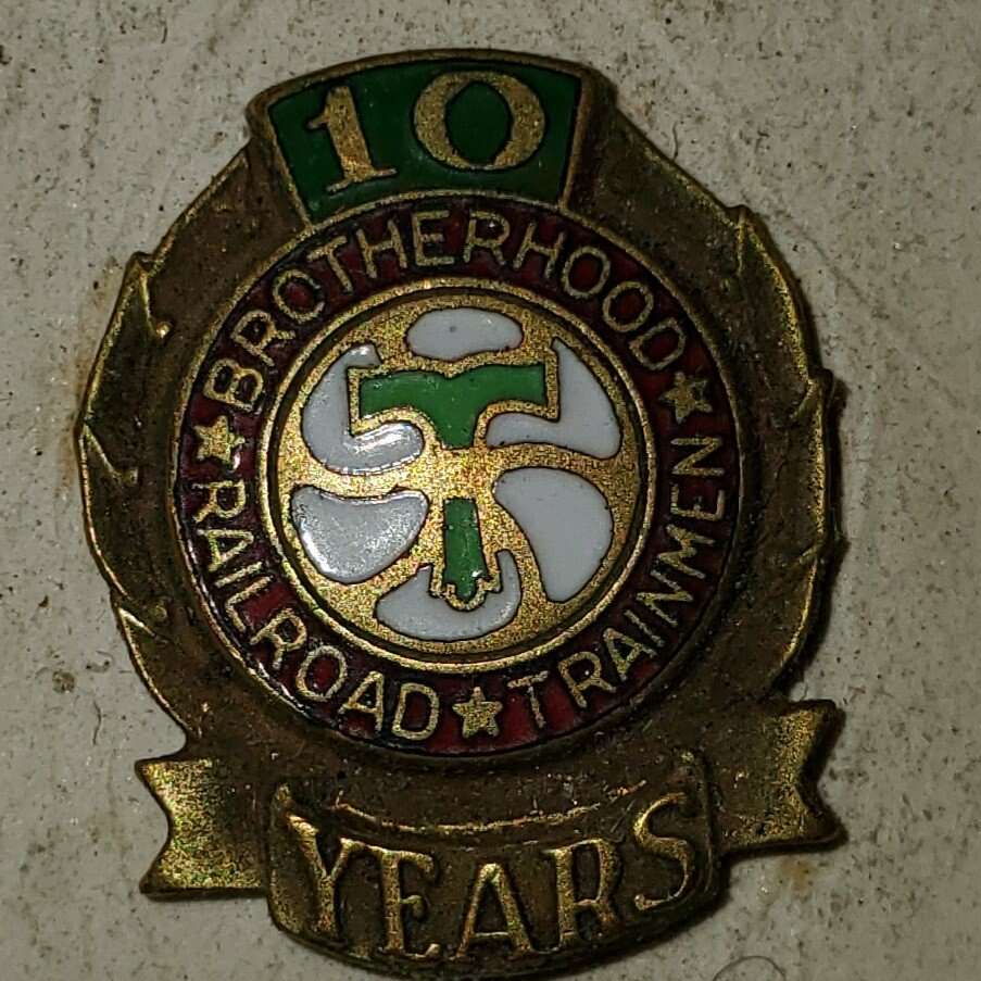 Railroad Brotherhood trainman pin