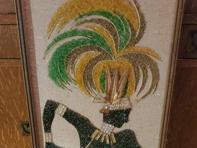 Mid-century modern sand art