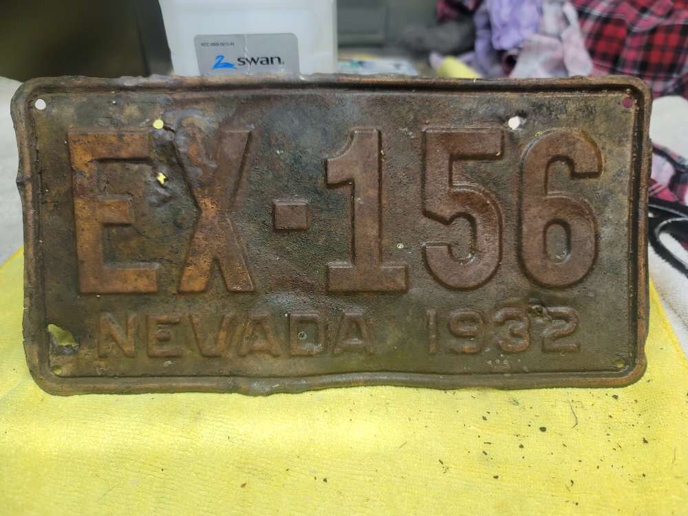 1932 Nevada license plate