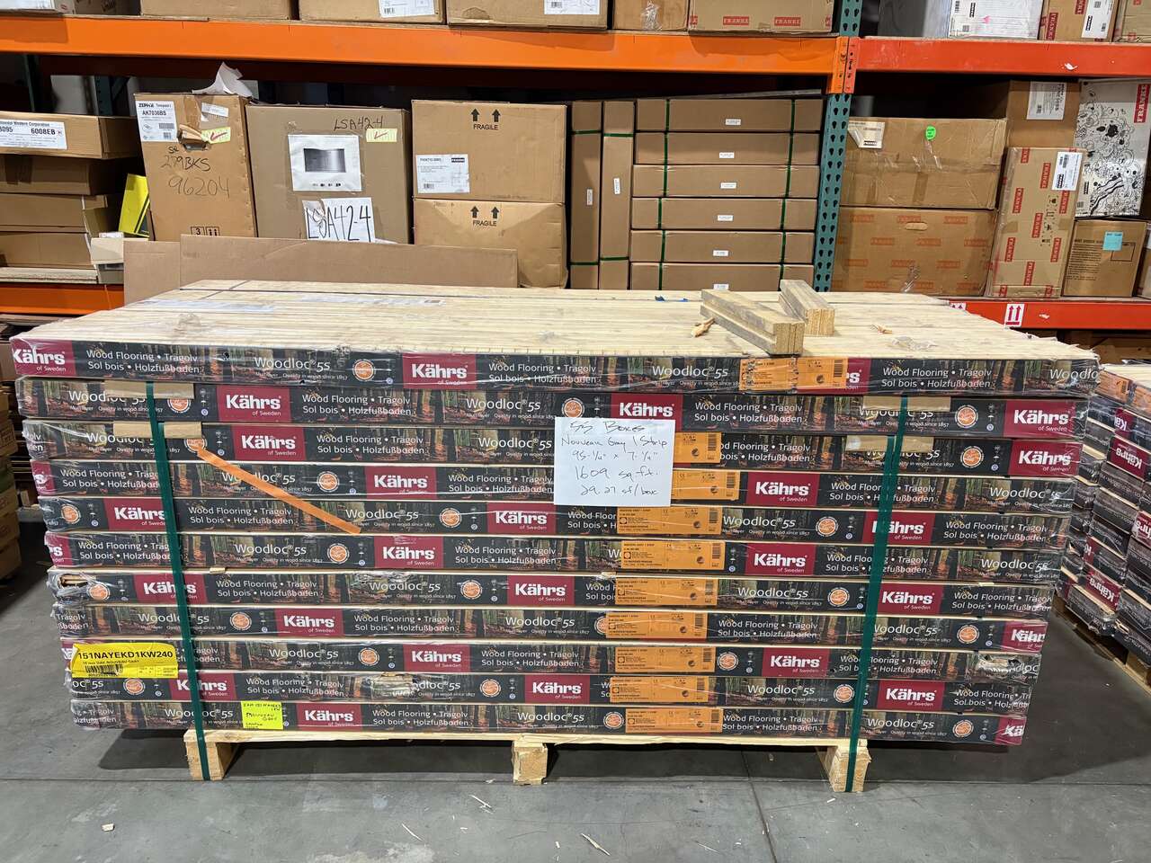 Kahrs Flooring Nouveau Gray, Premium Hardwood Flooring, 2,000+ sq. ft., Sealed Brand New!