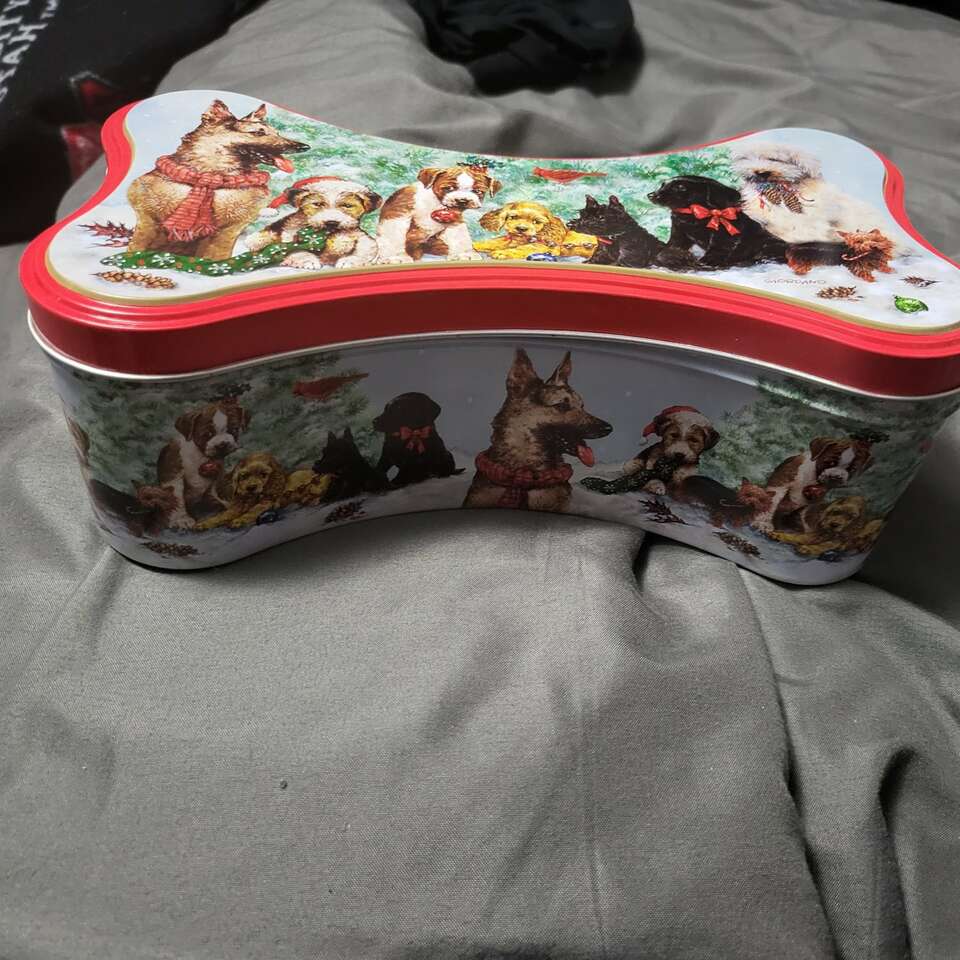 Dog bone tin