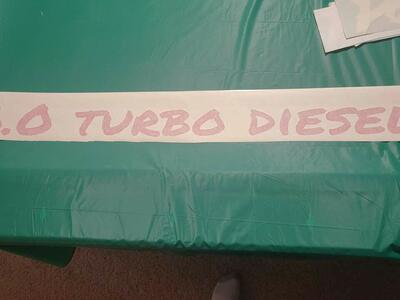 Turbo diesel window banner