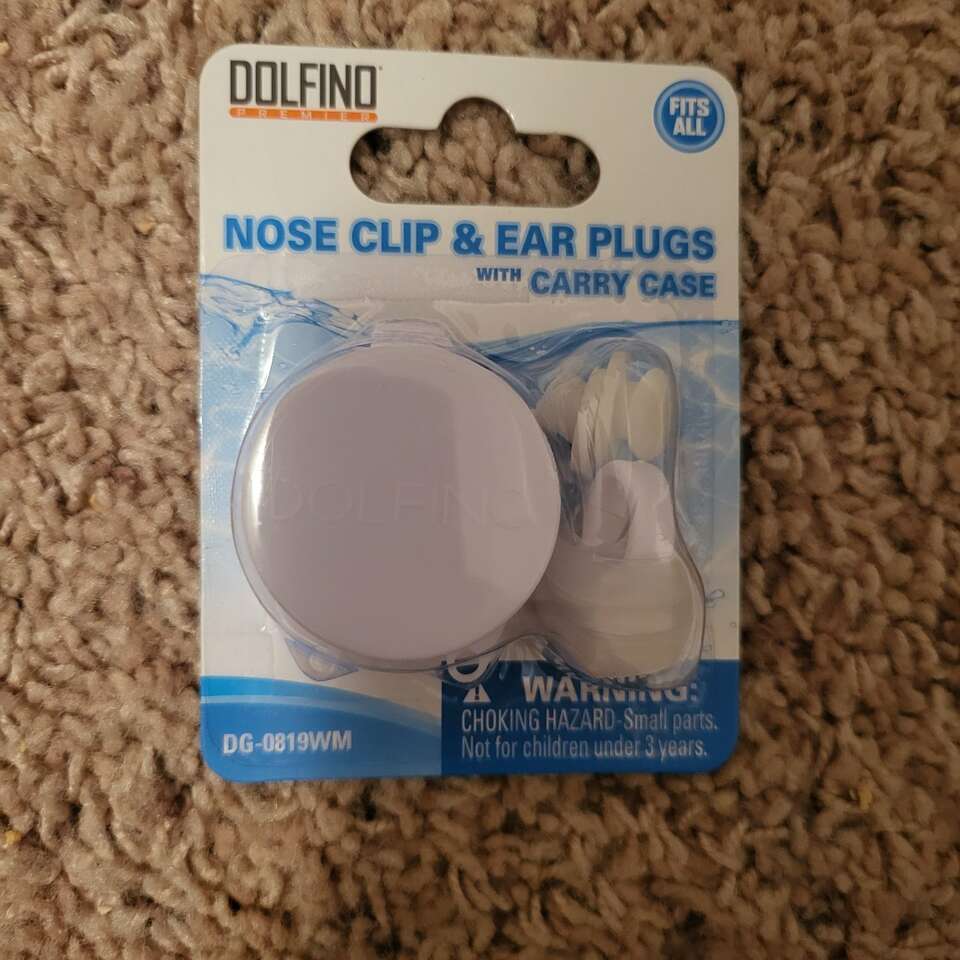Nose clip and ear plugs