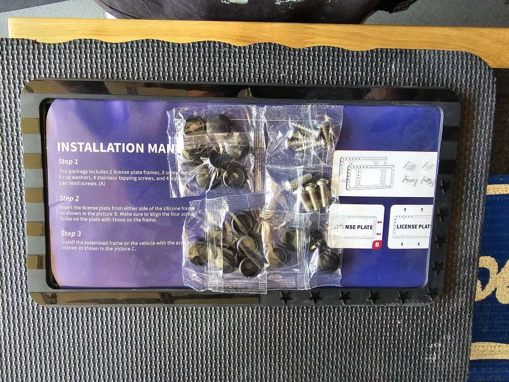 American flag license plate cover