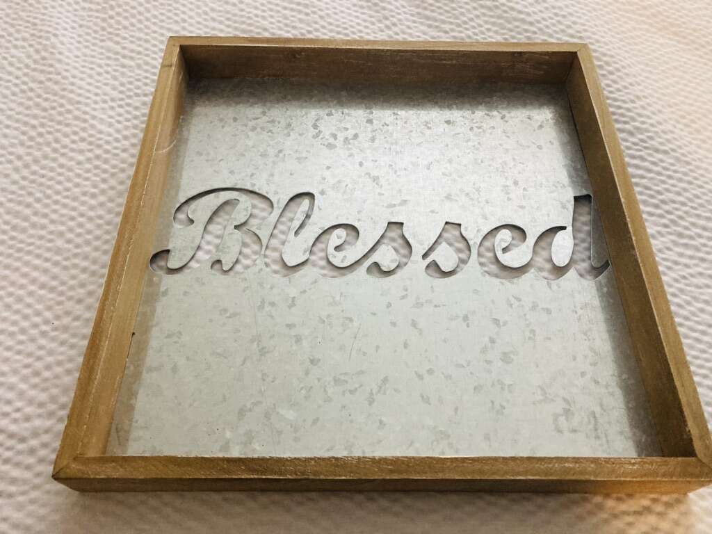 Wall Decor Rustic Embossed Wood and Tin