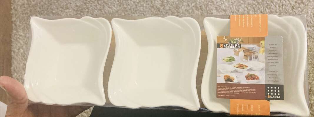 3 Pcs Porcelain Sauce Plates