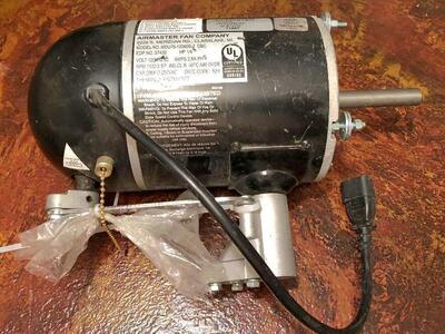 AirMaster MDU75-12060S-2 Oscillating Fan Motor 1/4Hp 1100rpm/3 Speed for CA24APE