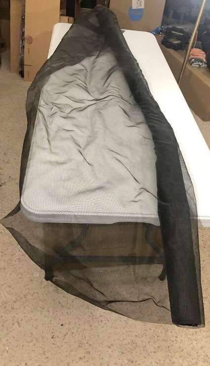 Black Mesh Material - 8-ft roll