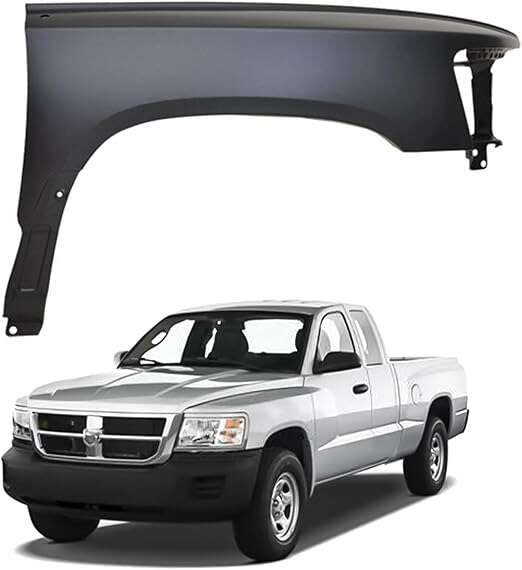 Front Right Fender For 2008-2011 Dodge Ram Dakota ST SLT SXT TRX 3.7L 4.7L V6 V8