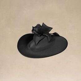 New Derby Women Hat for Tea Party Hat Headband Wide Brim Fascinator Wedding Cocktail Feathers Black