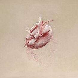 New Elegant Birdcage Veil Organza Gatsby Tea Party Women Hat Fascinator Pink (One Size)