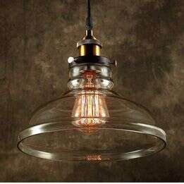 New Modern/Industrial/Farmhouse Pendant Light Crystal Smoky Glass D:(L x W x H) 16" x 13" x 8" In.