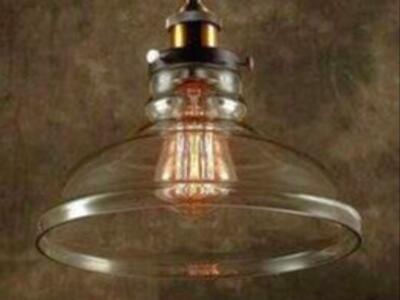 New Modern/Industrial/Farmhouse Pendant Light Crystal Smoky Glass D:(L x W x H) 16" x 13" x 8" In.