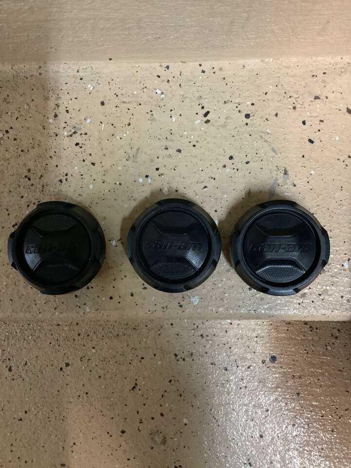 3 Can Am Wheel Center Caps