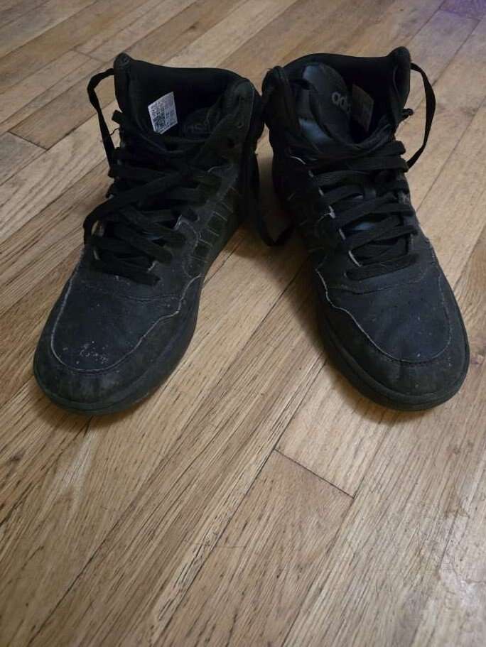 Free Size 7 Black Mens Adidas Shoes