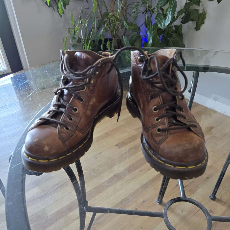 Vintage Dr Doc Martens 8088 Leather Boots Size 5 7