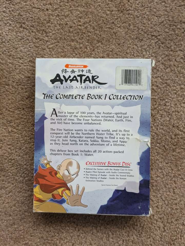 Avatar: The Last Airbender, Book 1 DVDs