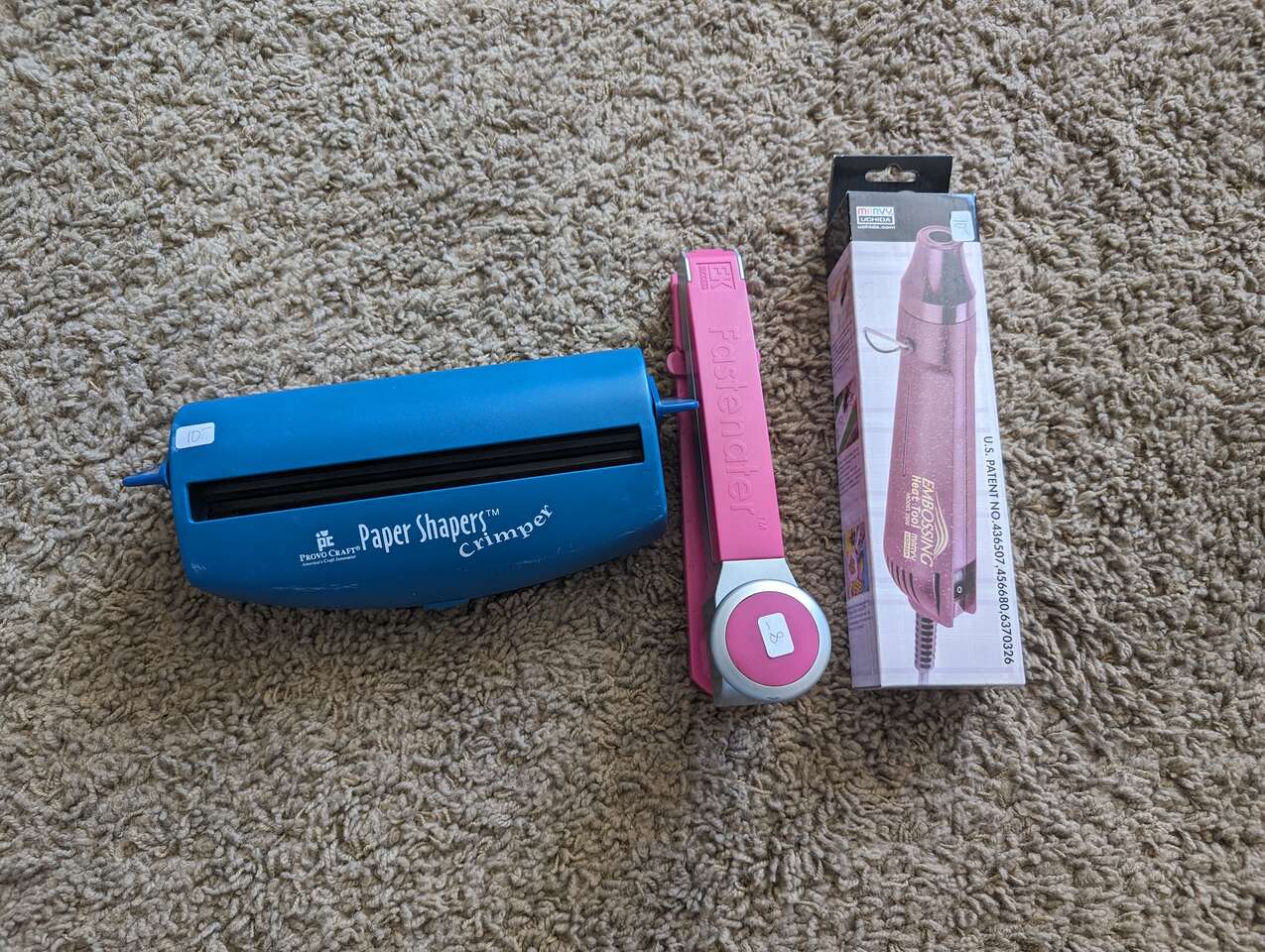 New Fastenater, Used Once Paper Shaper CrimperPaper Shap