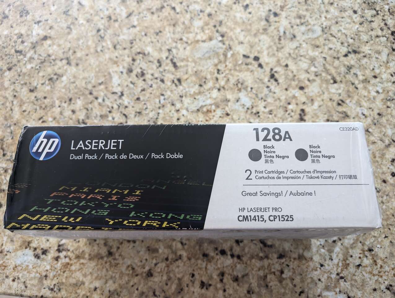 Brand New Sealed 2 Pack of HP Black Ink