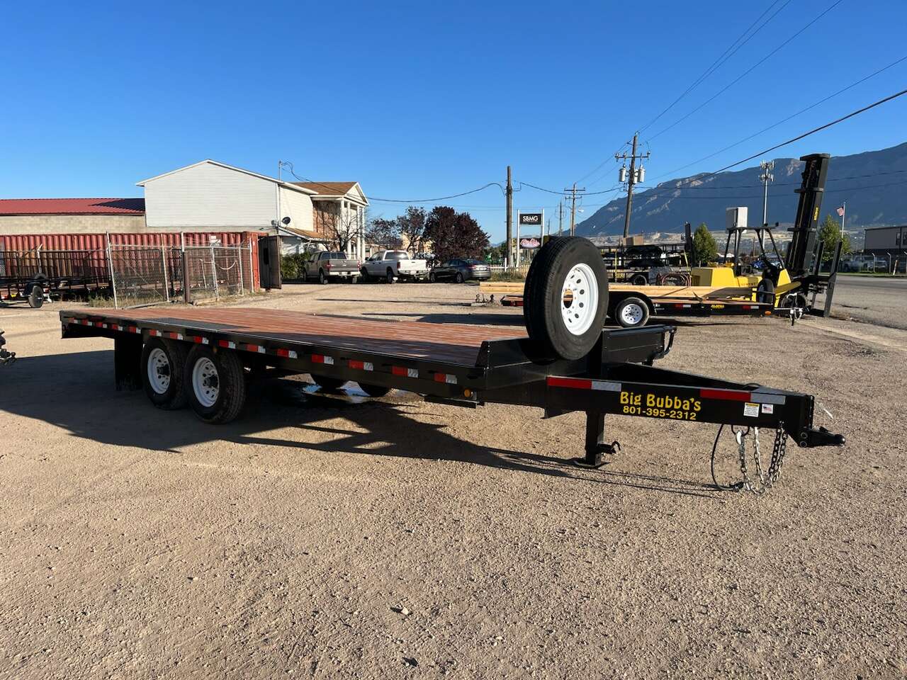 New Big Bubbas 8x20 Equipment Hauler 14000 gvw with spare tire