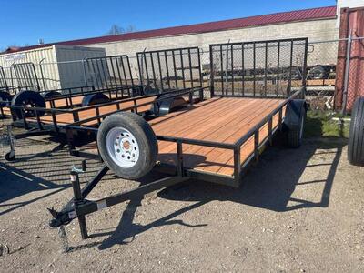 New Big Bubbas Economy 7x14 with Gate with spare tire