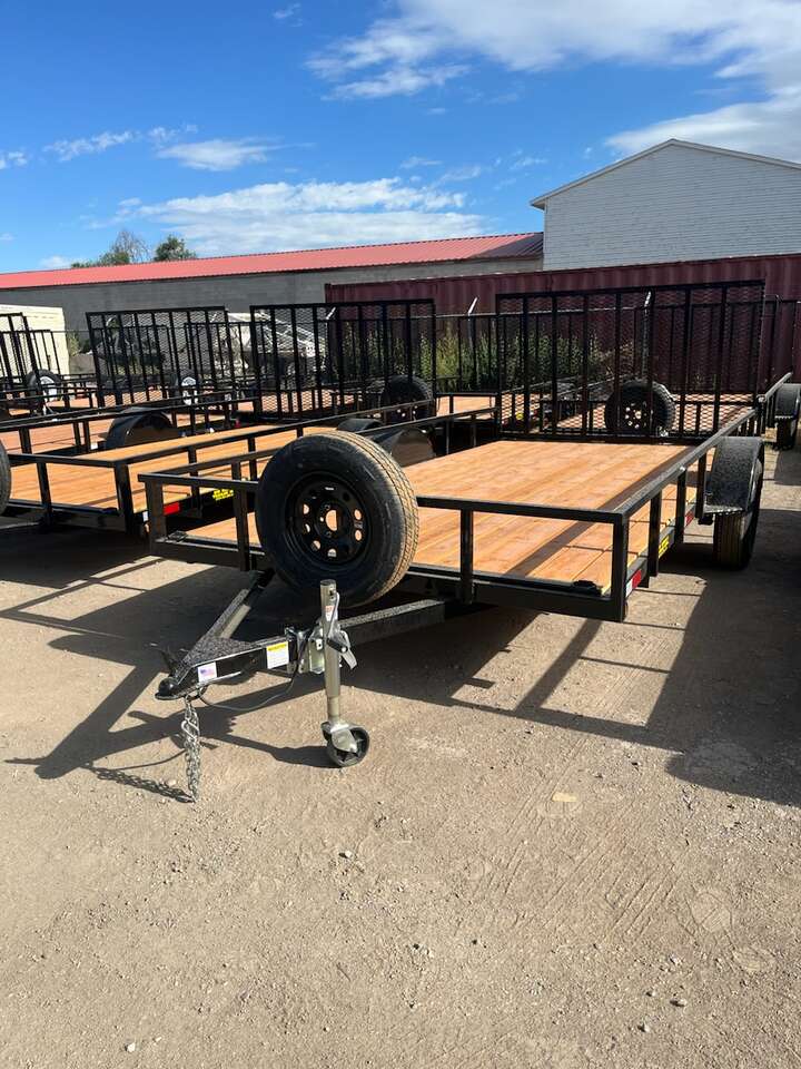 Big Bubba's 7x14 Deluxe Model Utility Trailer with spare tire
